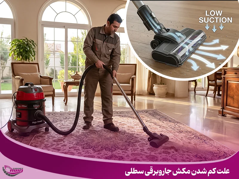 علت کم شدن مکش جاروبرقی سطلی