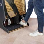 دستگاه واکس کفش استیل طلایی 4 برس 1 مخزن – کد SH41G