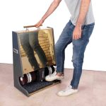 دستگاه واکس کفش استیل طلایی 4 برس 1 مخزن – کد SH41G